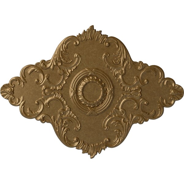 Ekena Millwork Piedmont Ceiling Medallion (Fits Canopies up to 6 1/2"), 67 1/8"W x 48 5/8"H x 1 7/8"P, Pale Gold CM67PEPAS - main